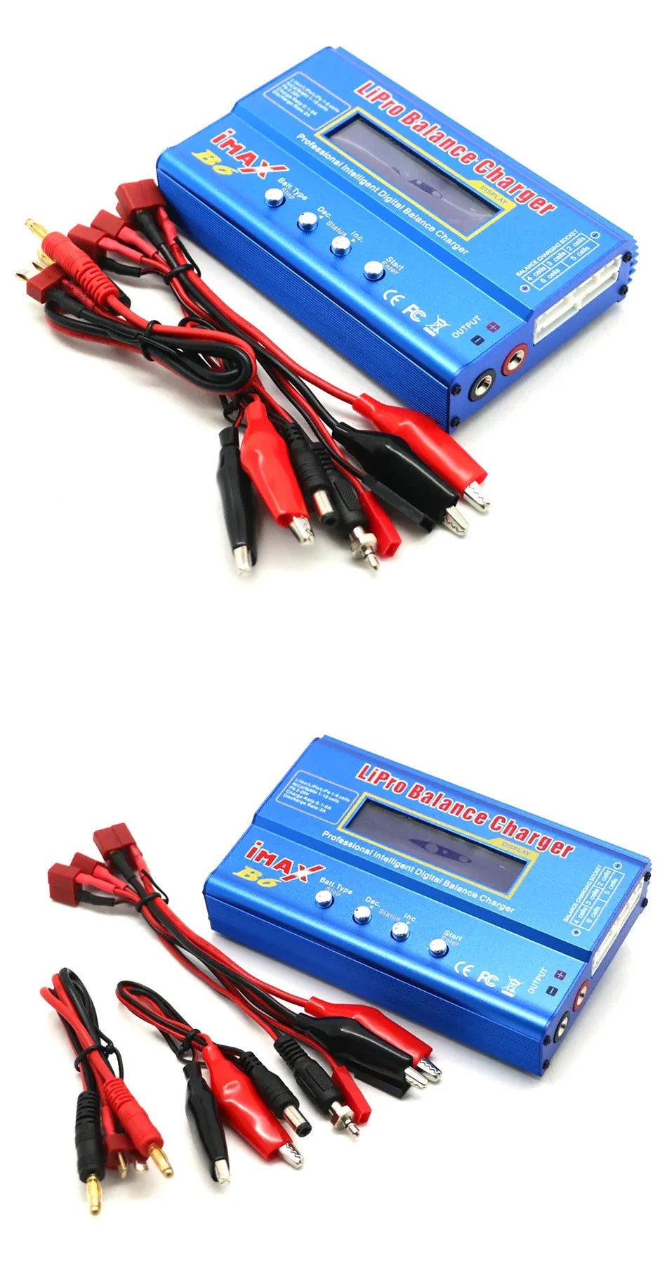 iMAX B6 80W Battery Charger – Digital Lipo, NiMh, Li-ion, Ni-Cd Balance Charger/Discharger for 1-6S RC, FPV, Airplane, Drone, Car