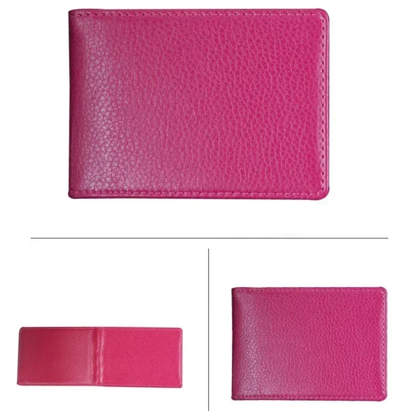 PU Leather Driver License Holder — Car Document Wallet for ID, Pass, Certificate, and Card Storage