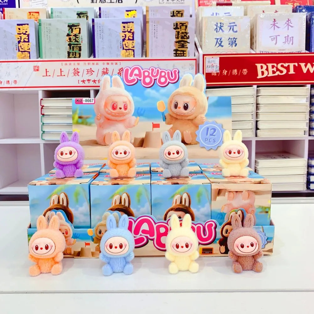 Mini Labubu Blind Box – The Monsters Heartbeat Macaron Enamel PVC Figurine Kawaii Tabletop Ornament Gift
