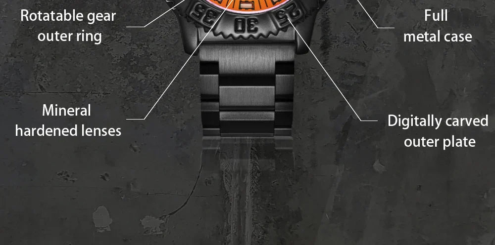 Addies Men's Military Watch - Luminous, Multi-Functional Quartz with Nylon & Steel Strap, Waterproof Outdoor Sports Watch