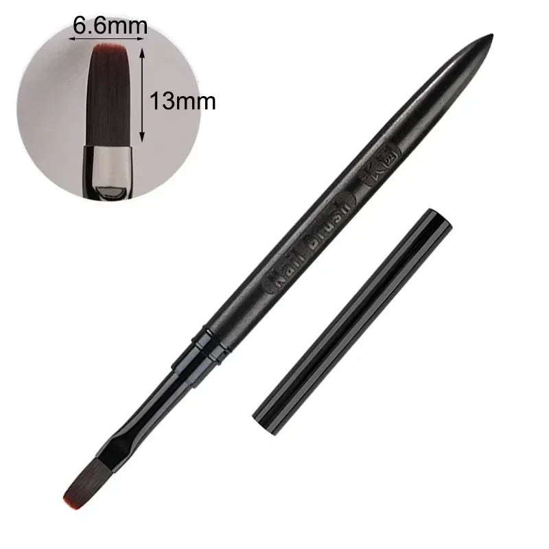 Wood Gel Painting Brush – Nail Art Brush for Gel Tip Extension, Acrylic Builder, UV Gel Nails Manicure Accessory