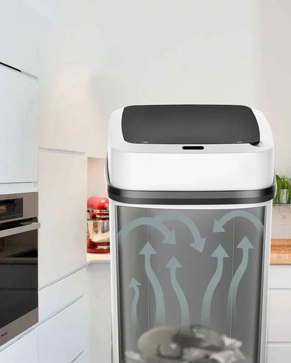 Smart Automatic Trash Can — Household Toilet & Bathroom Waste Basket with Lid, Motion Sensor 2025