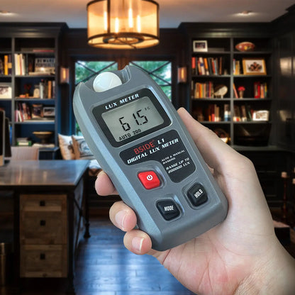 Illuminate with Precision: BSIDE Lux Meter Digital Illuminometer - Pocket Light Meter Lux/FC Measure Tester Sensor Photometer, 0~200,000lux LCD Display