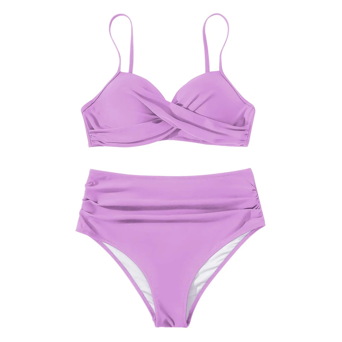 Vintage High Waist Bikini Set 2025 – Women’s Push-Up Printed Swimwear Summer Beach Bathing Suit