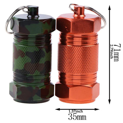 Waterproof Aluminum Pill Case – Capsule Container for Medicine & Outdoor Emergency Storage