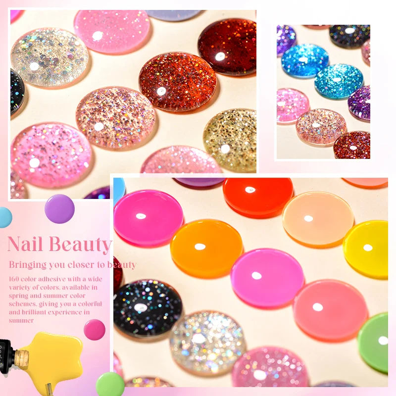 7pc Nail Gel Polish Set – DIY Nail Art Design, Soak Off UV Gel, Long-Lasting Manicure & Painting Gel Vernis Kits for Decoration
