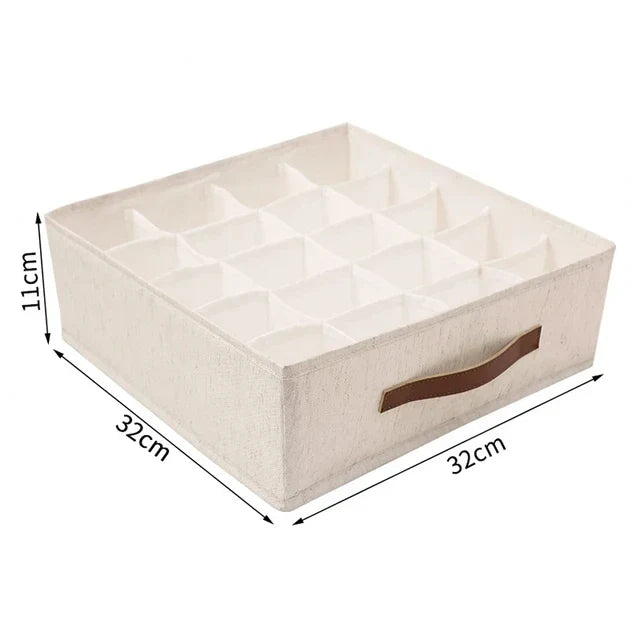 Underwear & Socks Cabinet Drawer Organizer – Wardrobe Storage Box for Clothes, Ties, Pants & Bras