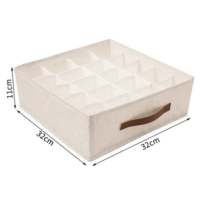 Underwear & Socks Cabinet Drawer Organizer – Wardrobe Storage Box for Clothes, Ties, Pants & Bras