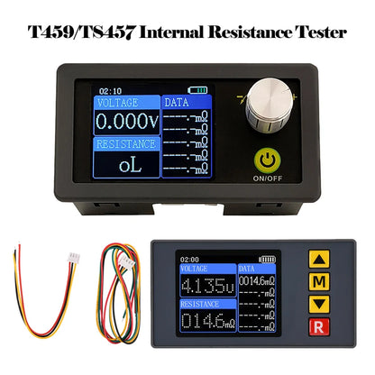 TS457/T459 High-Precision Lithium Battery Internal Resistance Tester – 18650 Battery Capacity & Quality Detector DC 5V Four-Line Meter