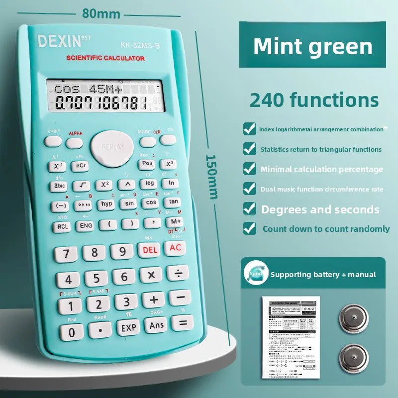 Student Scientific Calculator for Exams – Electronic Accounting & Math Functions, Primary School to CPA Use, Grade 4 Special Purpose Calculator