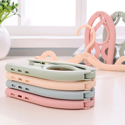 5/10PCS Foldable Portable Clothes Hangers – Travel-Friendly Multi-Functional Hanging Rack for Home & Business Trips