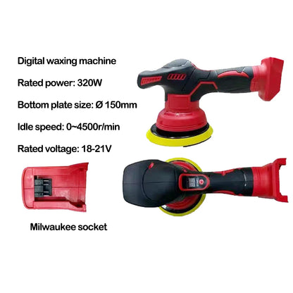 Cordless Car Polisher – 8 Gear Adjustable Electric Waxing, Sanding & Sealing Glaze Tool, Fits Makita/Dewalt/Milwaukee 20V Battery