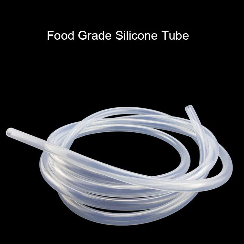 Silicon Aquarium Oxygen Pump Hose - 4x6mm, 1m/3m/5m/10m, Food Grade Tube for Fish Tank & Pond