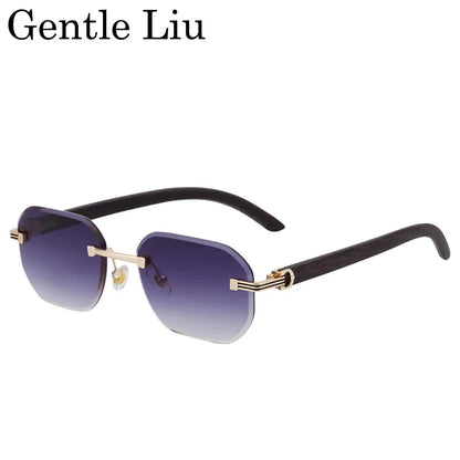 Vintage Square Rimless Sunglasses for Men 2026 – Luxury Frameless Punk Style UV400 Anti Blue Light Eyewear & Prescription Glasses