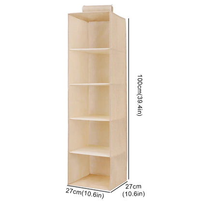 Hanging Cabinet Organizer for Underwear and Closet Storage — Wardrobe Rack Shelf Drawer Box