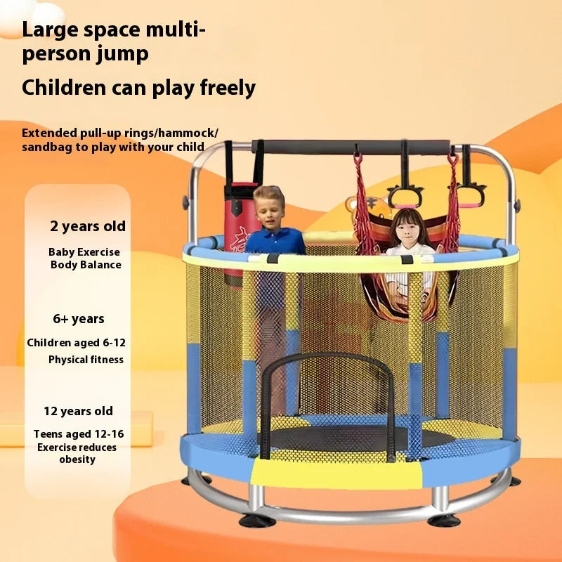 Indoor Trampoline for Kids – Home Use Jumping Bed for Children Aged 3-10