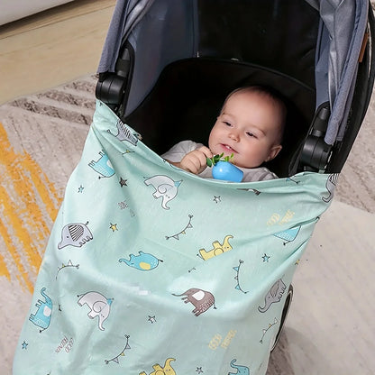 Lightweight Breathable Maternity Nursing Cover – Universal Breastfeeding Scarf for Stroller and Car Seat, Nursing Apron