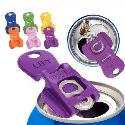 Multi-Colored Beverage Can Opener with Protective Lid – 1/3/6/12pcs Set, Easy On/Off, Perfect for Parties, BBQs, and Beach