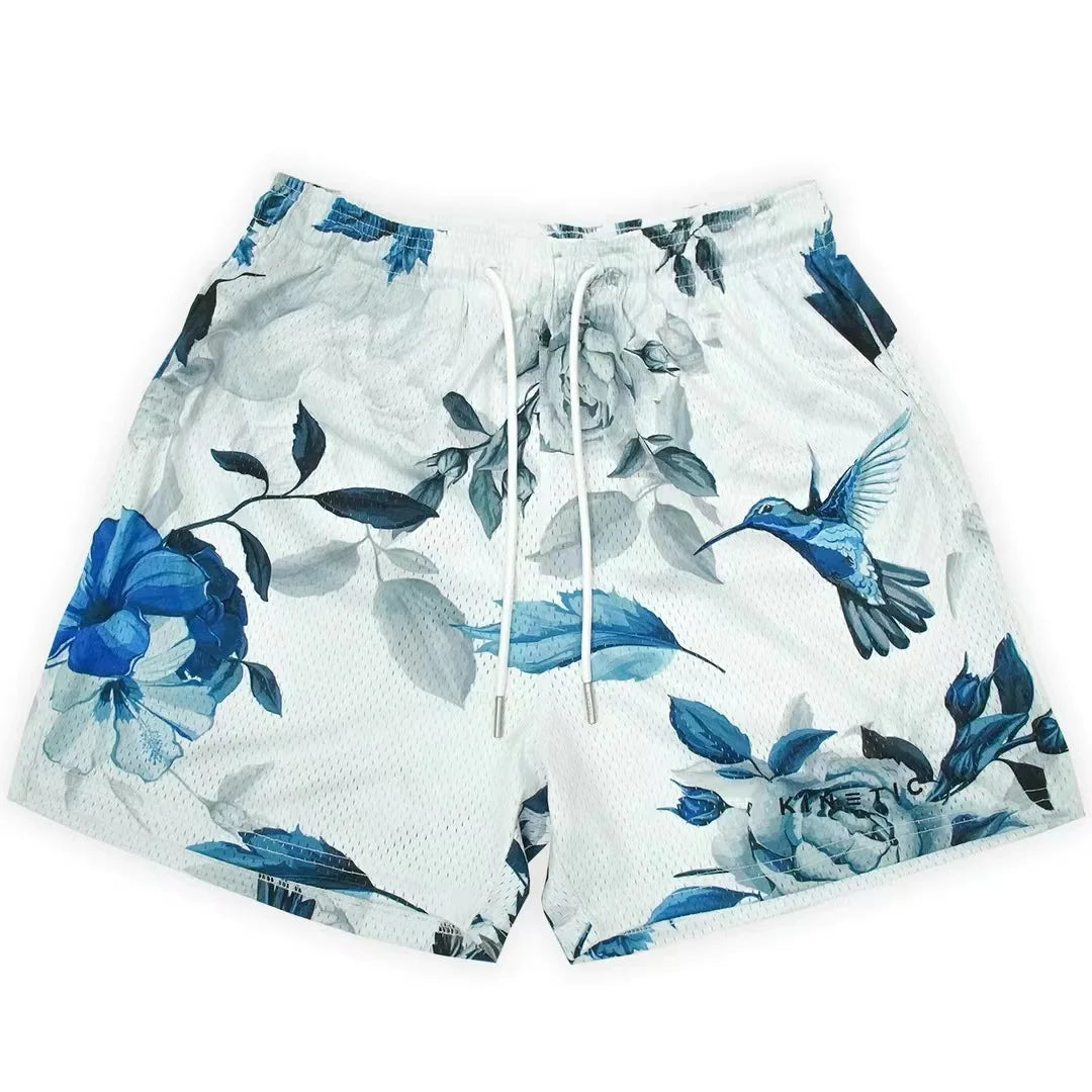 Kinetic Mesh Gym Shorts - Unisex Casual Fitness & Workout Shorts for Summer Sports