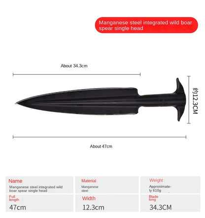 Tactical Outdoor Spearhead – Durable Gun-Head Survival & Hunting Equipment