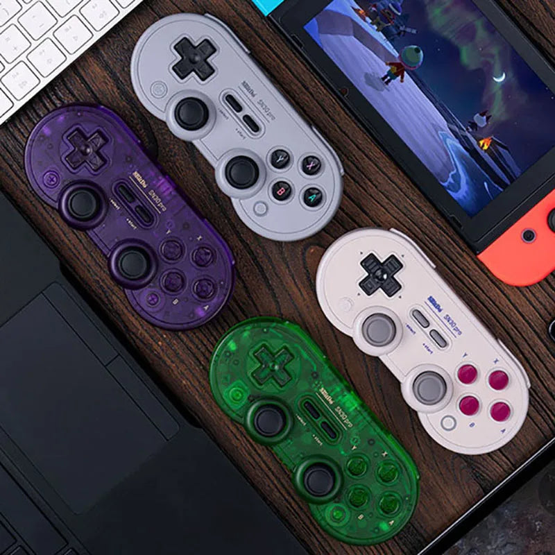 8Bitdo SN30 Pro Bluetooth Gamepad Controller – Wireless Retro Joystick for Nintendo Switch, PC, Android, macOS, SteamOS & Raspberry Pi
