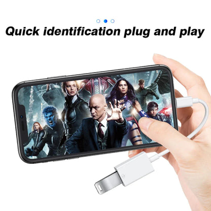 8-Pin to USB 3.0 OTG Adapter Cable – For iPhone 14/13/12/11/XR/XS/8/7 & iPad iOS 13+, Supports Mouse, Camera & Card Reader
