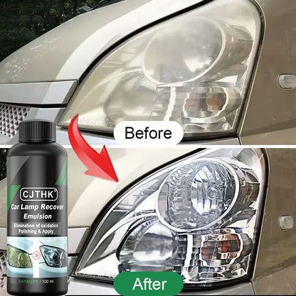Car Headlight Restoration Kit — Polishing Paste & Liquid for Scratch Removal, Oxidation Cleaning, and Headlamp Repair