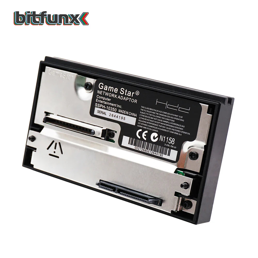 BitFunx GameStar SATA Adapter — 2.5 & 3.5 Inch HDD Hard Drive for PS2 Playstation 2 Console