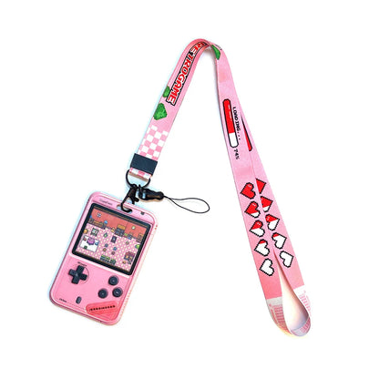 Vintage Tape ID Card Holder with Hanging Rope – Mobile Phone & Chest Card Lanyard