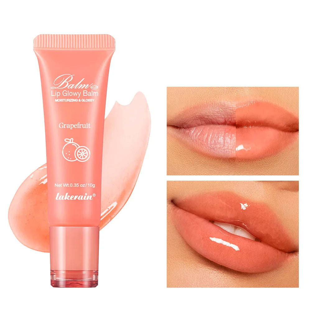 Moisturizing Lip Glow Balm - Hydrating Liquid Lip Gel Mask for Smooth Plump Lips, Dead Skin Removal & Lip Line Care 10g