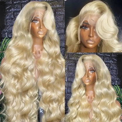 613 HD Lace Frontal Human Hair Wig – 13x6 & 13x4 Body Wave, 30 Inch, 250% Density Brazilian Hair, Black, Women's Choice