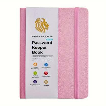4-Password Book with Alphabetical Tabs – Internet Address & Password Keeper Logbook for Organized Note Keeping