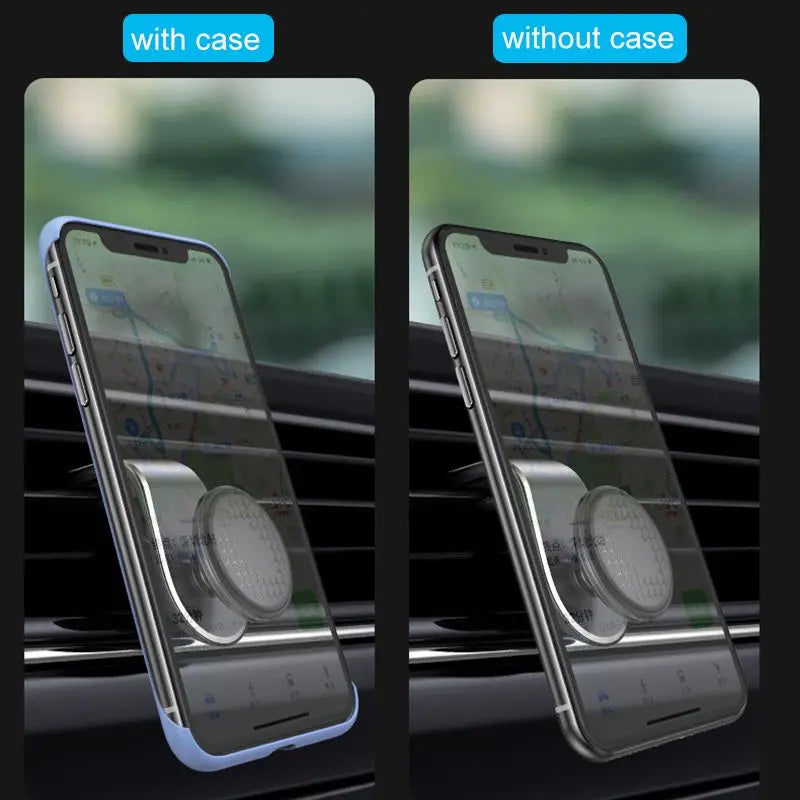 Magnetic Car Phone Holder - Air Vent Clip Mount with 360° Rotation for Xiaomi, iPhone 14, Samsung, & Other Cell Phones