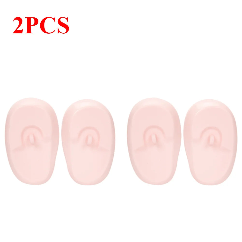 Silicone Ear Covers - Waterproof Hairdressing Ear Caps, Earmuffs for Shower, Salon, Bathing & Spa Use
