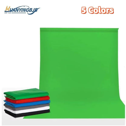 Photography Backdrop Cloth — White, Black, Blue, Green Chroma Key Studio Background