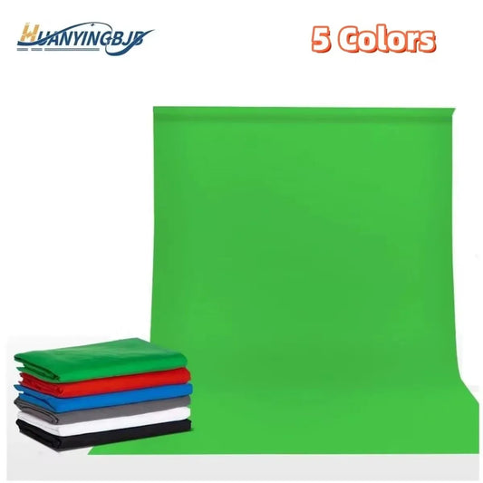 Photography Backdrop Cloth — White, Black, Blue, Green Chroma Key Studio Background
