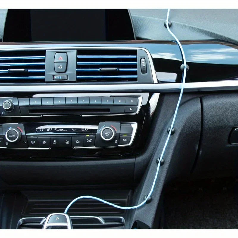 10PCS Car Cable Organizer Set – Dashboard Hooks & Clamps for Phone Chargers, Headphones, and Interior Accessories