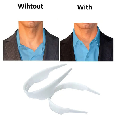 Adjustable Shirt Collar Support Shaper Bundle Kit - New Collar Stays Clothes Accessory - Slick Stand Collar Tool