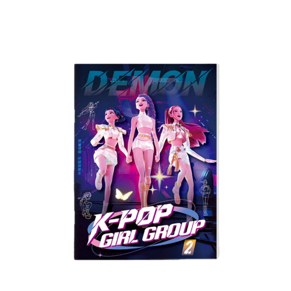 2025 KPop Demon Hunter Coloring Book – Line Drawing Picture Book, Painting Activity for Kids, Birthday Gift