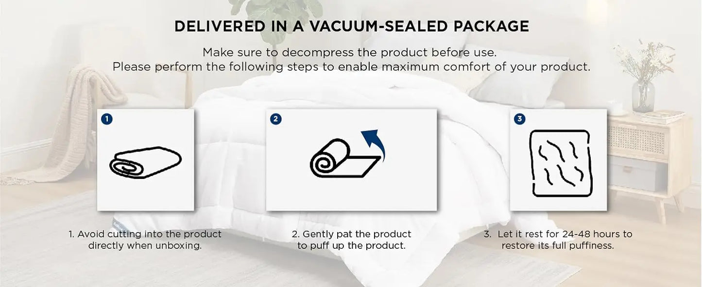 Bedsure Down Alternative Comforter Duvet Insert – Quilted All-Season with Corner Tabs, Twin to King Size
