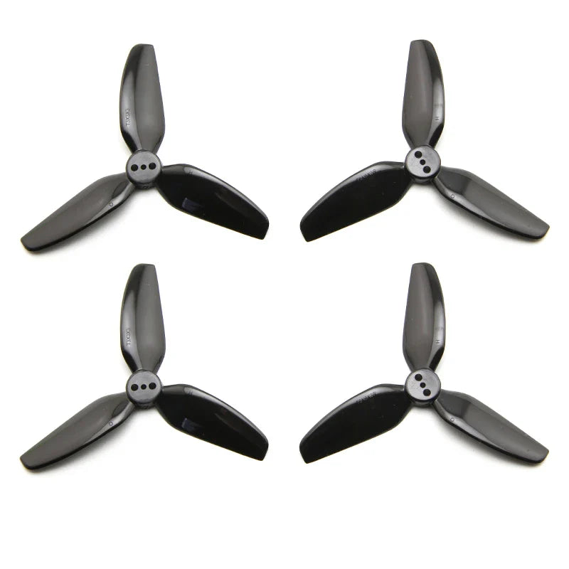 2 Pairs HQProp T3X3X3 3030 3-Blade Propellers – CW & CCW for RC FPV Freestyle 3" Toothpick & Cinewhoop Ducted Drones