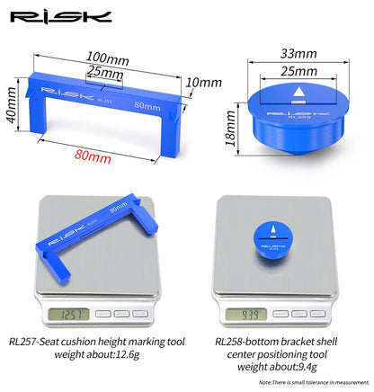 RISK Bicycle Seat Cushion Height Measuring Tool – Bike Fitting & Measurement Gauge