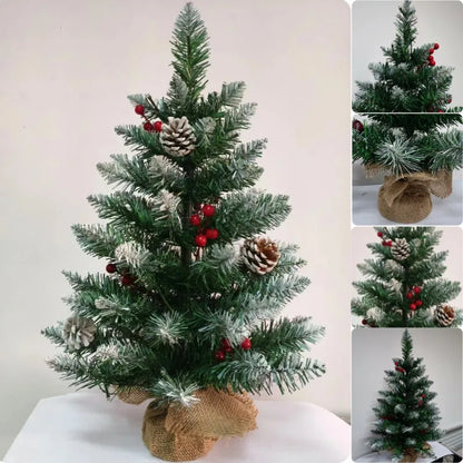 Mini Christmas Tree 45/60cm – PVC Tabletop Decorations for Family Christmas & Holiday Parties