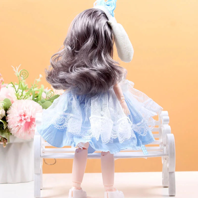30cm 1/6 BJD Princess Doll – 23-Joint Movable Girl Doll with Clothes, Birthday Gift Toy