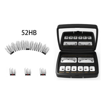 3 Magnetic Mink Eyelashes – Natural Long False Lashes with Applicator, High-Quality Extensions