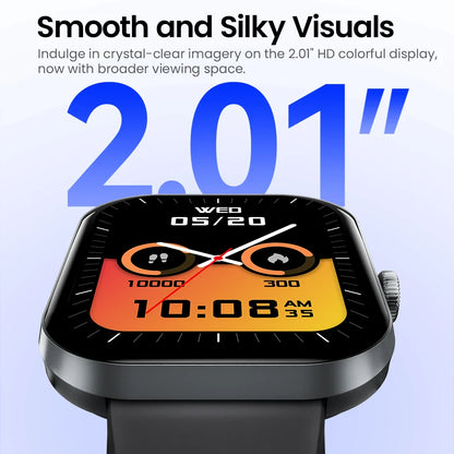 HAYLOU Watch S6 Smartwatch — 2.01" HD Display, Bluetooth Voice Calls, IP68 Waterproof Fitness Tracker