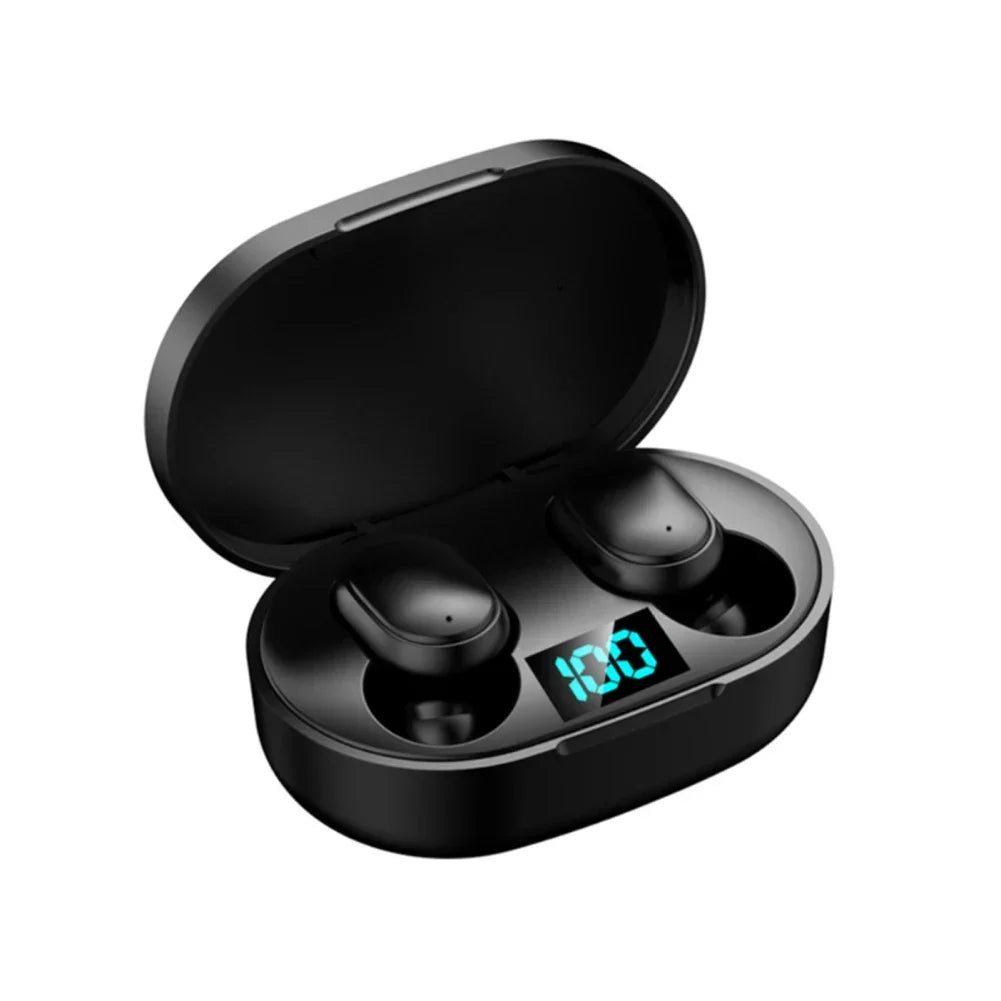 E6S Wireless Bluetooth Earbuds with Noise Cancellation, Waterproof Stereo Sound & LED Charging Case