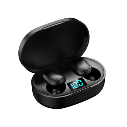 E6S Wireless Bluetooth Earbuds with Noise Cancellation, Waterproof Stereo Sound & LED Charging Case