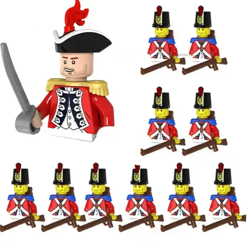 WW2 Mini Military Imperial Navy Soldier Building Blocks – Caribbean Pirates Figures Bricks Educational Toys for Boys, Christmas Gift