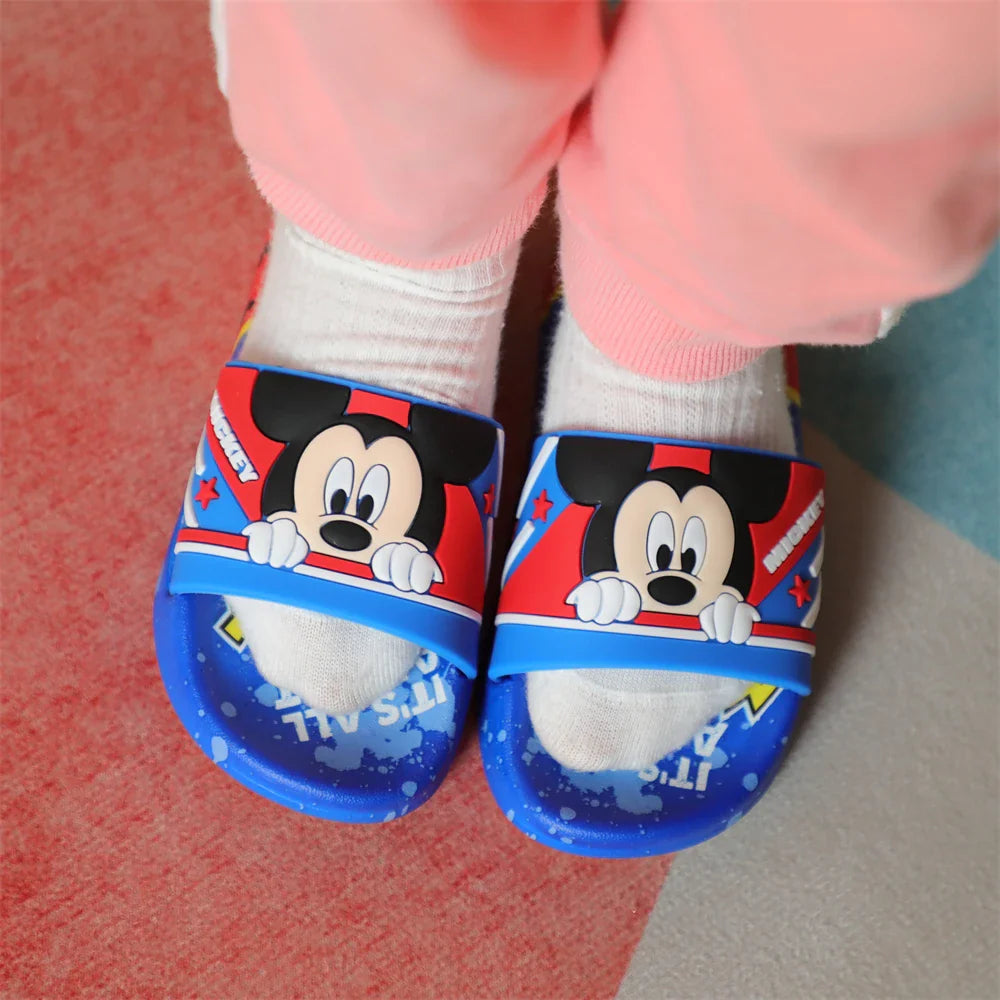 New Summer Kids Cartoon Car Sandals – Soft Sole Anti-Slip Toddler Boys Shoes, All-Season Wearable Slippers